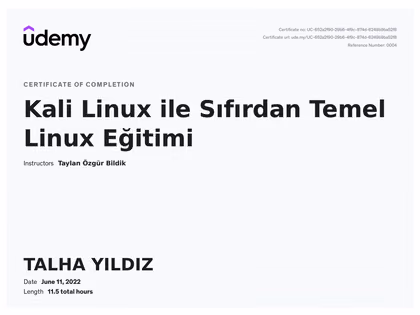 Udemy - Kali Linux ile Sıfırdan Temel Linux Eğitimi
