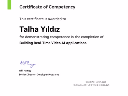 NVIDIA Deep Learning Institute - Building Real-Time Video AI Applications